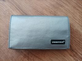 Portefeuille FREITAG argenté et bleu