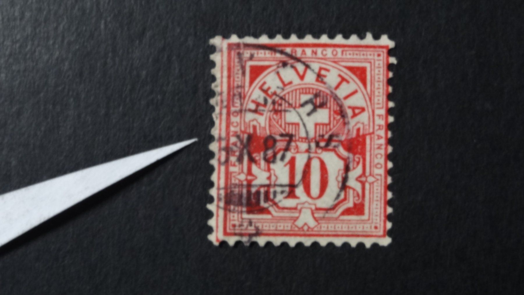 Alle Briefmarken: starker Strich links SBK 61A   61 – Gebraucht aus Anwil von zuggi57