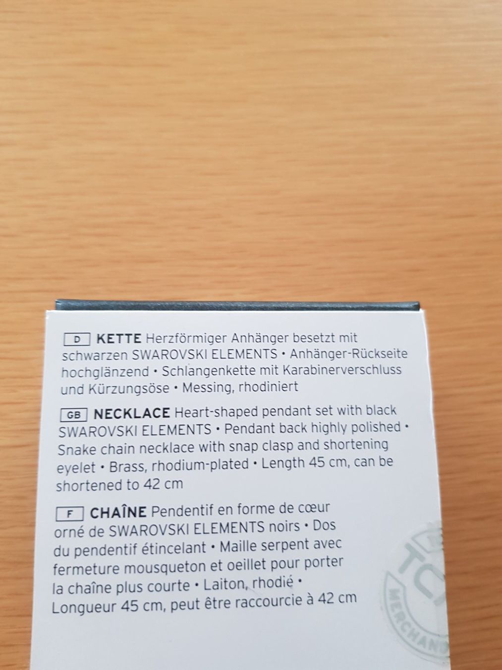 Swarovski Catenine: Kette mit Swarovski  Steine Neu – Nuovo e nell'imballaggio originale da Stansstad venduto da leoni66 1