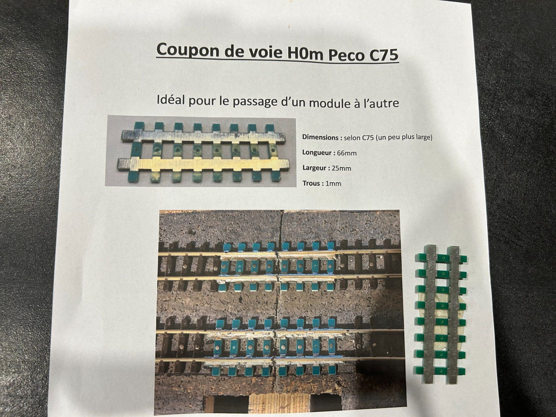 Bemo Modellini di ferrovie: Bemo Peco C75 coupons de voies H0m 2 pièces – Nuovo e nell'imballaggio originale da Villeret venduto da Sonicjojo 2