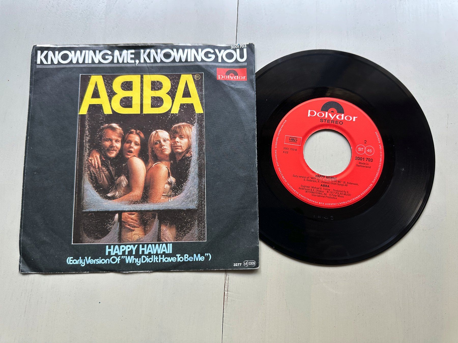 Dischi in vinile: ABBA tolle Single Top Kult Schweizer Pressungen Knowing me – Usato da Basel venduto da Partridge 1