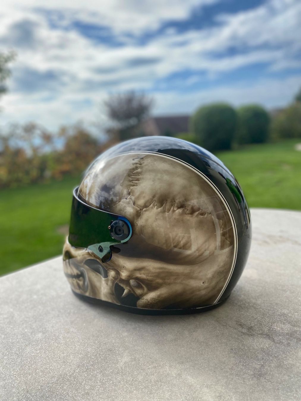 Caschi & visiere: Helm Skull - Streetfighter - Unikat – Usato da Lugnorre venduto da serge.morgenegg 1