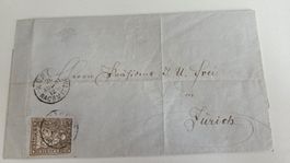 1861 Strubelbrief vom Zürich Notariat