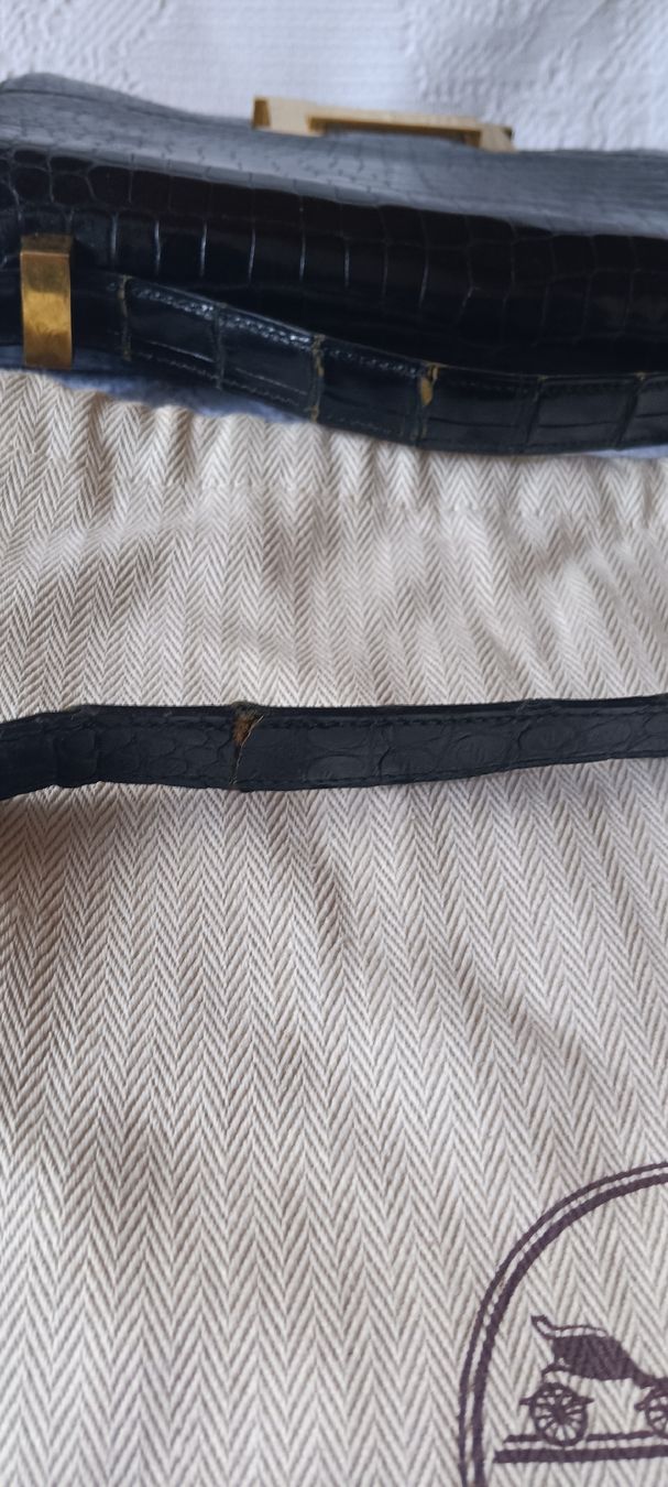 Hermès Taschen für Damen: HERMES Krokotasche, schwarz – Gebraucht aus Maienfeld von Andyr44 5