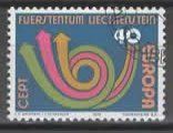 Liechtenstein  EUROPA 1973 stilisiertes Posthorn      (23