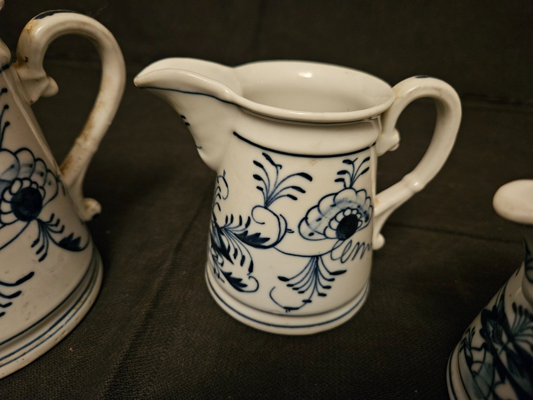 Set di piatti: Vintage Kännchen Set, blau-weiss – Usato da Basel venduto da Domjansk 3