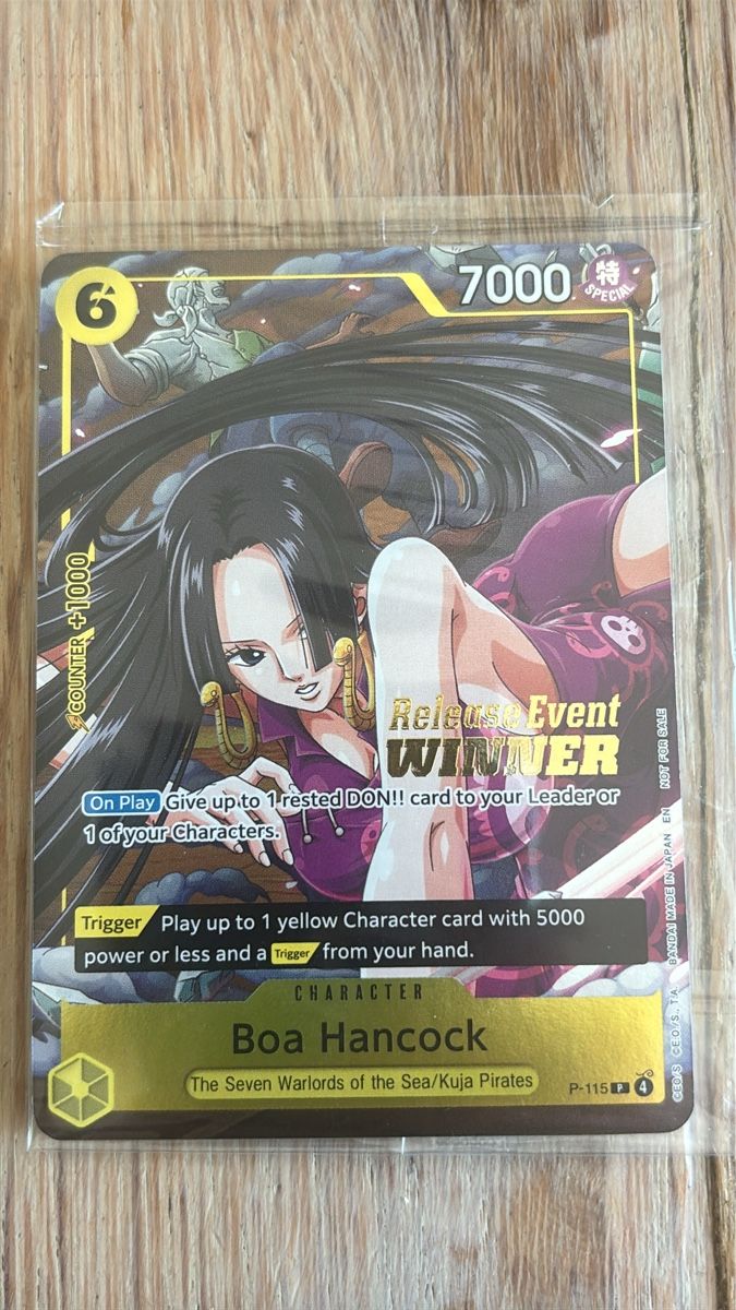 Bandai Carte collezionabili: One Piece Boa Hancock Event Winner P-115 – Nuovo e nell'imballaggio originale da steinhausen venduto da pat_nc2x