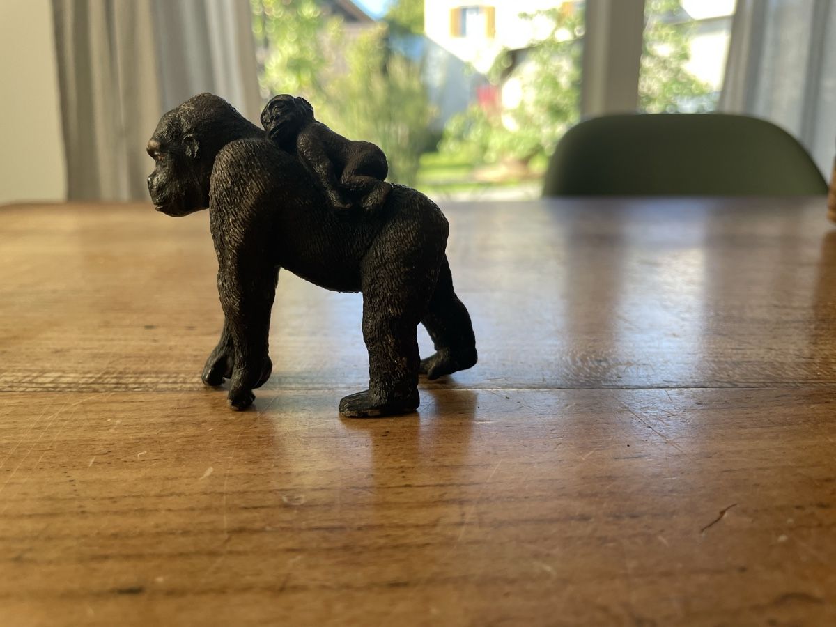 Schleich Giocattoli: Schleich Gorilla mit Baby – Usato da Bonstetten venduto da soleillle 1