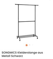 2x SONGMICS Kleiderständer aus Metall schwarz