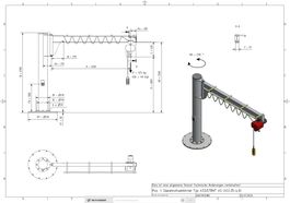 Electrolift – Säulenschwenkkran 125 kg Electrolift Systems