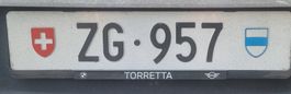 Autonummer ZG 957