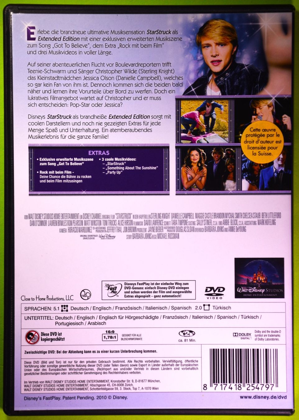 Tutti i DVDs: STAR STRUCK / EXTENDED EDITION / EINE MUSIKSENSATION – Nuovo (secondo la descrizione) da Luzern venduto da piro12 1