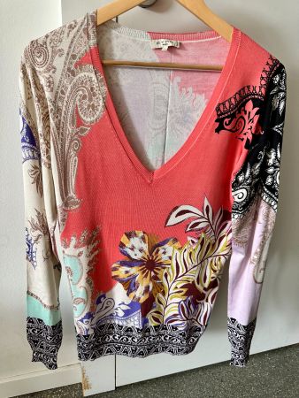 Wunderschöner Seidenpullover ETRO Seiden Gr. 44 890 CHF Neu