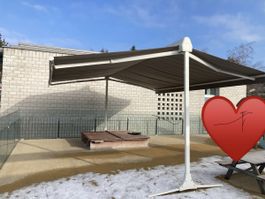 Store banne indépendant Stobag marron état correct