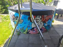 Sommer-Pool mit Filteranlage und Leiter, Durchmesser 3m