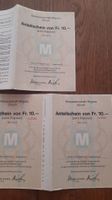 Genossenschaft Migros Anteilsschein von Fr. 10. Zürich 3 Stk