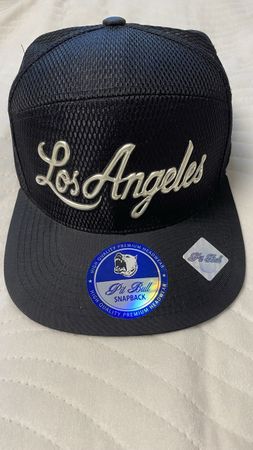 Pit Bull Snapback Los Angeles Cap 🧢 Schwarz Neu 60 Zeichen