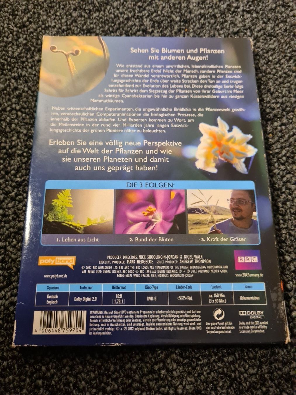 Tutti i DVDs: PFLANZENWELTEN (8366) – Usato da Ruswil venduto da Ruck.Zuck. 1