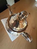 Kaffeekanne versilbert Hutschenreuther 1914-1934 Porzellan