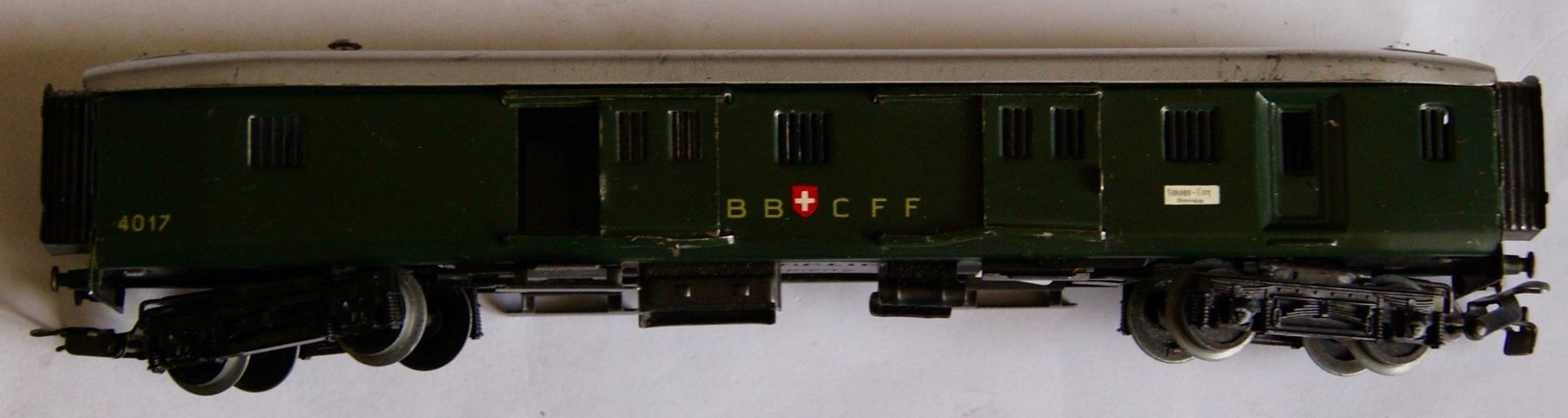 Märklin Modellini di ferrovie: wagon bagages Marklin 4017.6 de 1957, 	SBB CFF – Usato da Morrens VD venduto da alain50 1