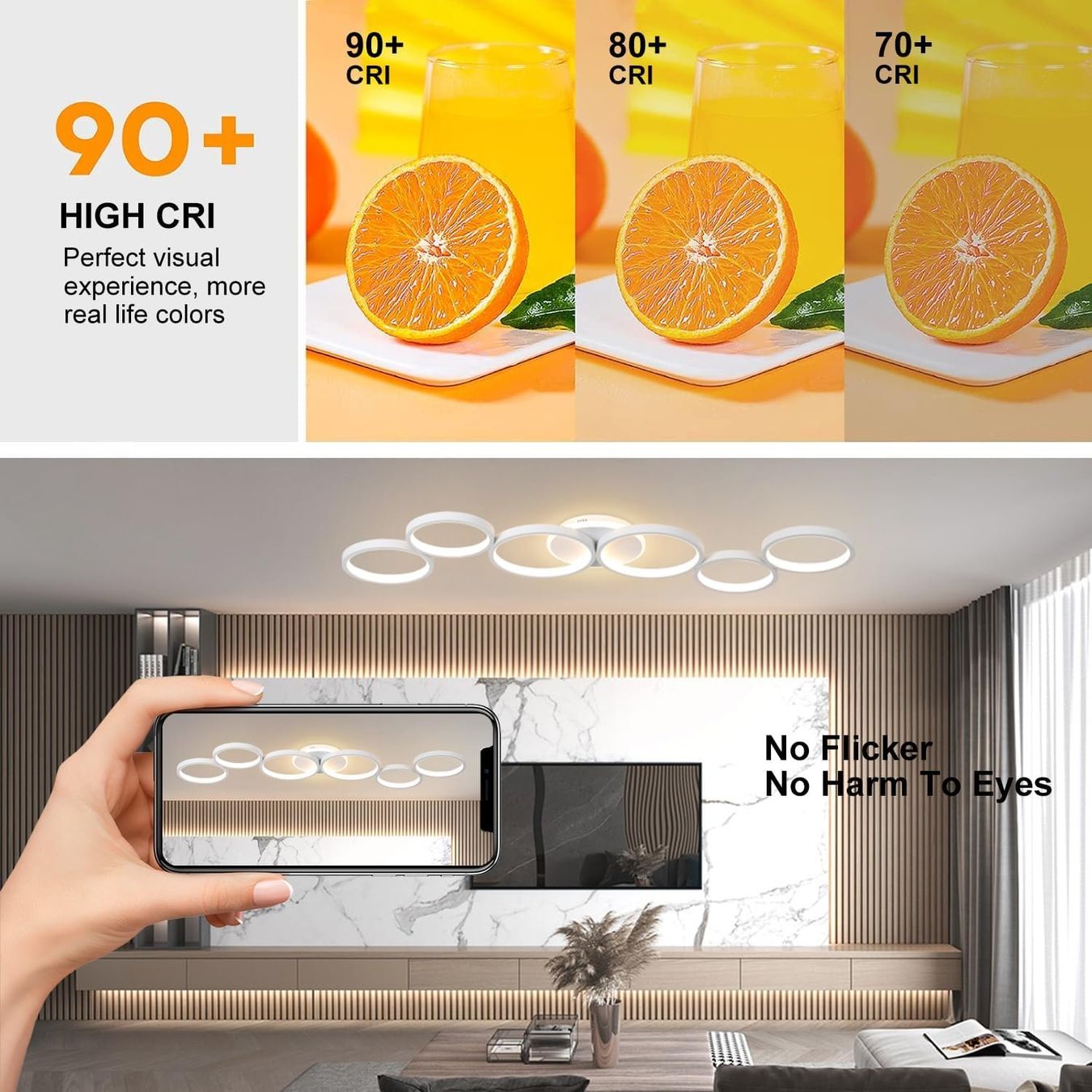 Lampadari & plafoniere: LED Deckenleuchte dimmbar weiss App & Fernbedienung – Nuovo e nell'imballaggio originale da Dietikon venduto da Abverkauf10 7