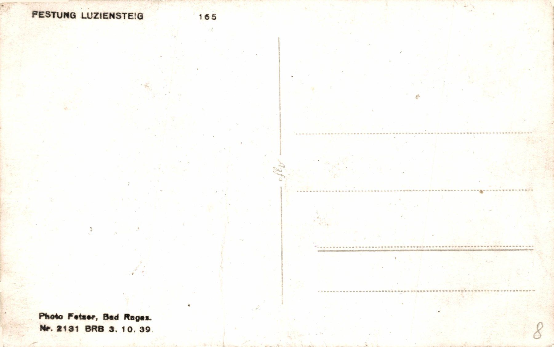 Cartoline postali: Festung Luziensteig – Usato da Bronschhofen venduto da Astore 1