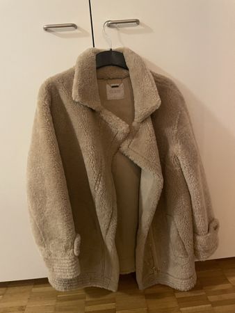 Warme Guess Winter Jacke/Mantel Teddyfell Beige XS!