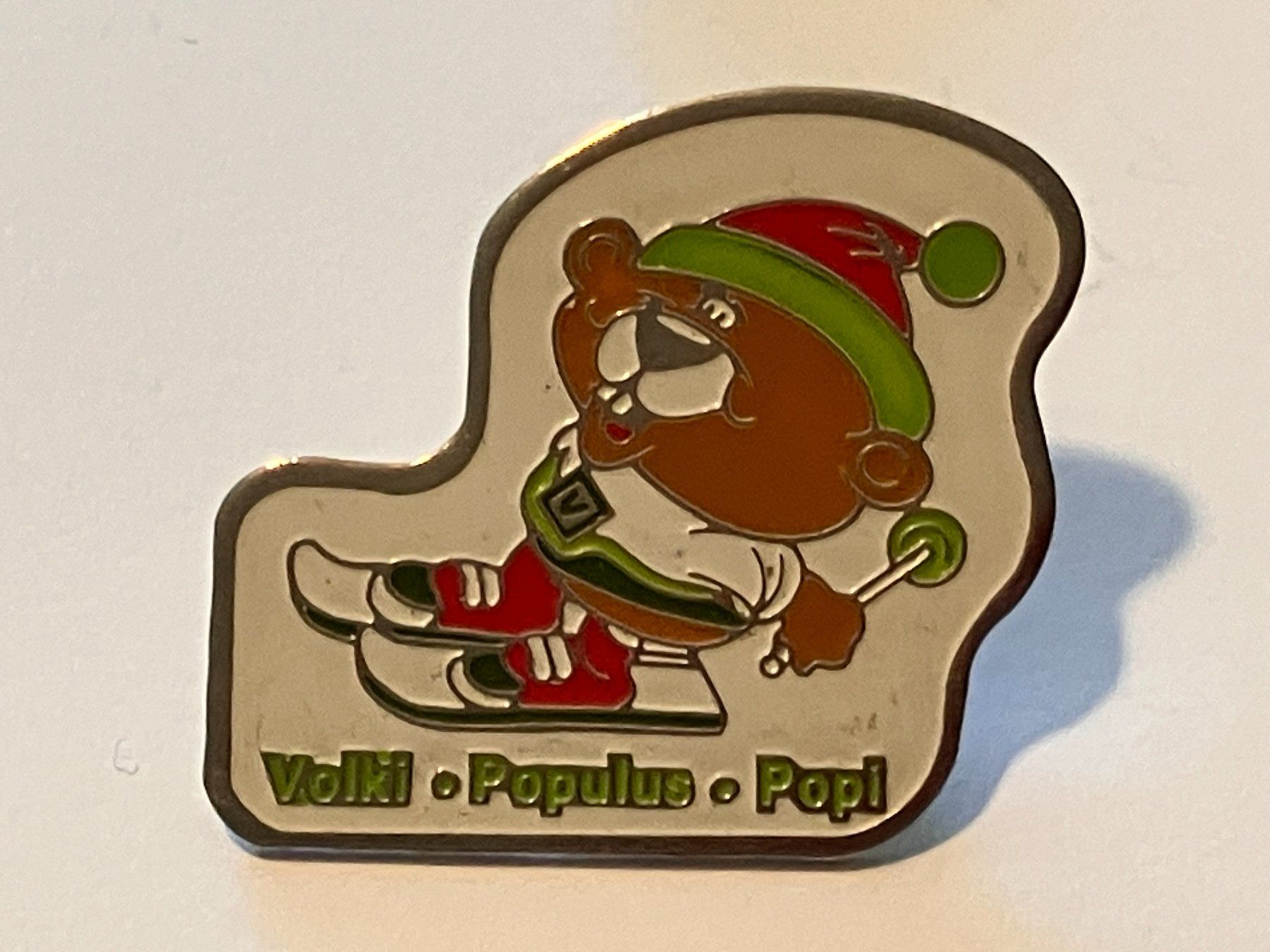 Plaketten & Abzeichen: 1 Pin Volki Populus Papi – Gebraucht aus Basel von djwwpp