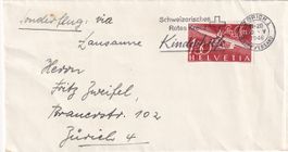 Pro Aero 1946, für normale Post verwendet ! Selten !
