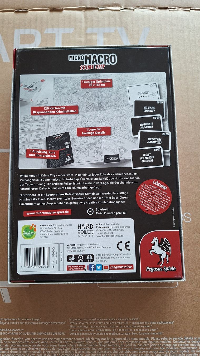 Spiele: Micro Macro - Crime City - Brettspiel – Gebraucht aus Altstätten SG von GGsGameshop 4