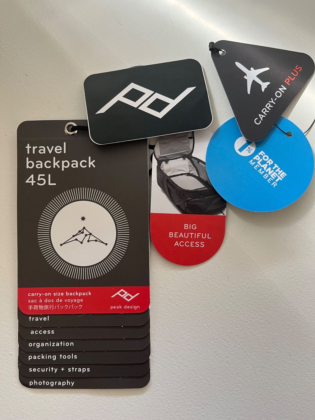 Peak Design Zaini: Peak Design Travel Backpack 45L New – Nuovo (secondo la descrizione) da Neuchâtel venduto da timness 6