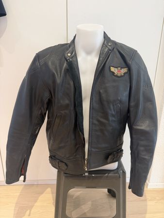 Lederjacke Motorrad Grösse M Kevlar Innenfutter rot guter Zu