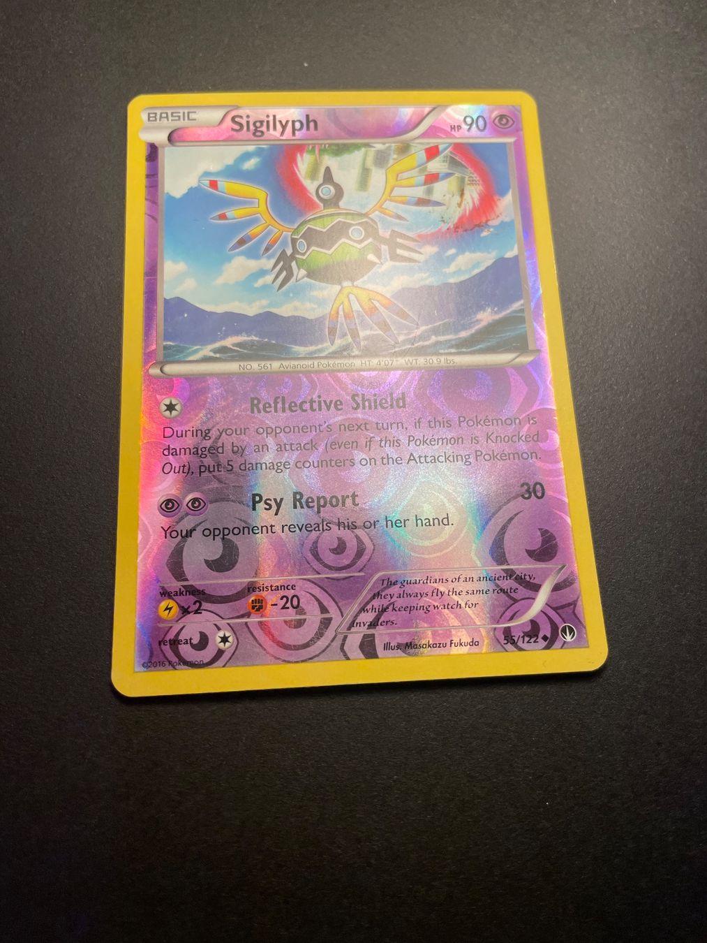 Pokémon Sammelbilder & Trading cards: Sigilyph 55/122  2016 Reverse Holo – Gebraucht aus Zürich von pokemon_cards