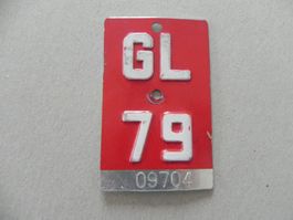 Velonummer Rad Nr. No Velo Nummer GL 79 Glarus 1979 Geschenk