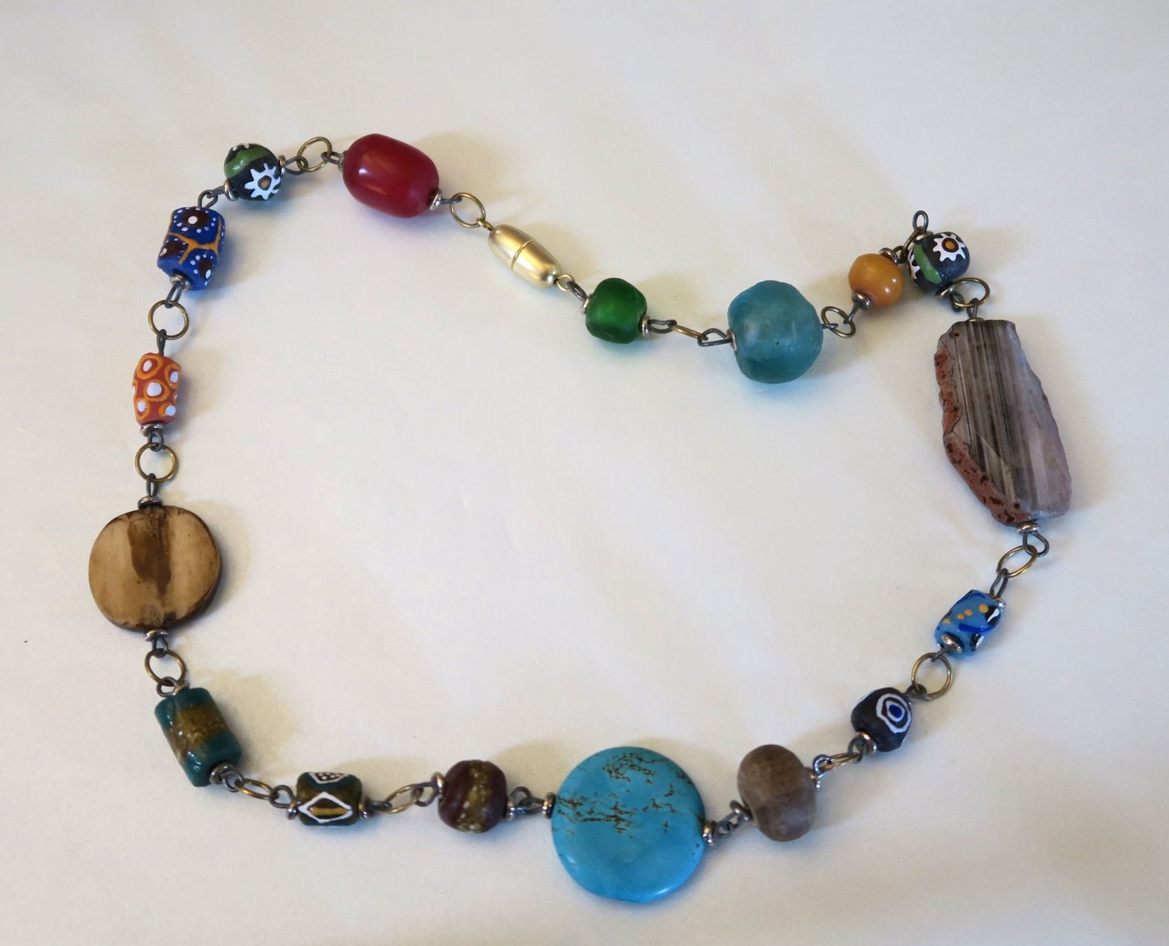 Catenine: Kette mit verschiedene Perlen "Türkis" – Usato da Brittnau venduto da marlenestone 3
