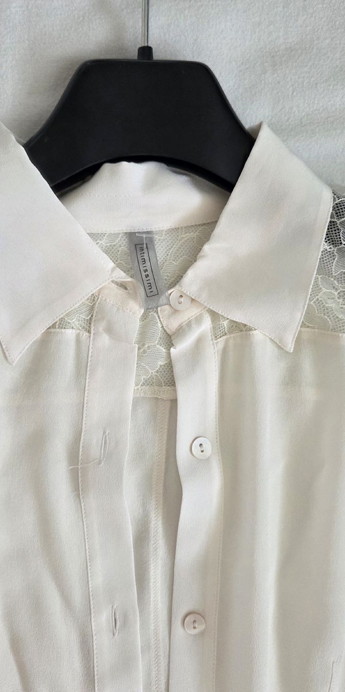 Intimissimi Camicette:  Cremefarbene Seidenbluse von Intimissimi – Nuovo (secondo la descrizione) da Belp venduto da mar_wyp6 1