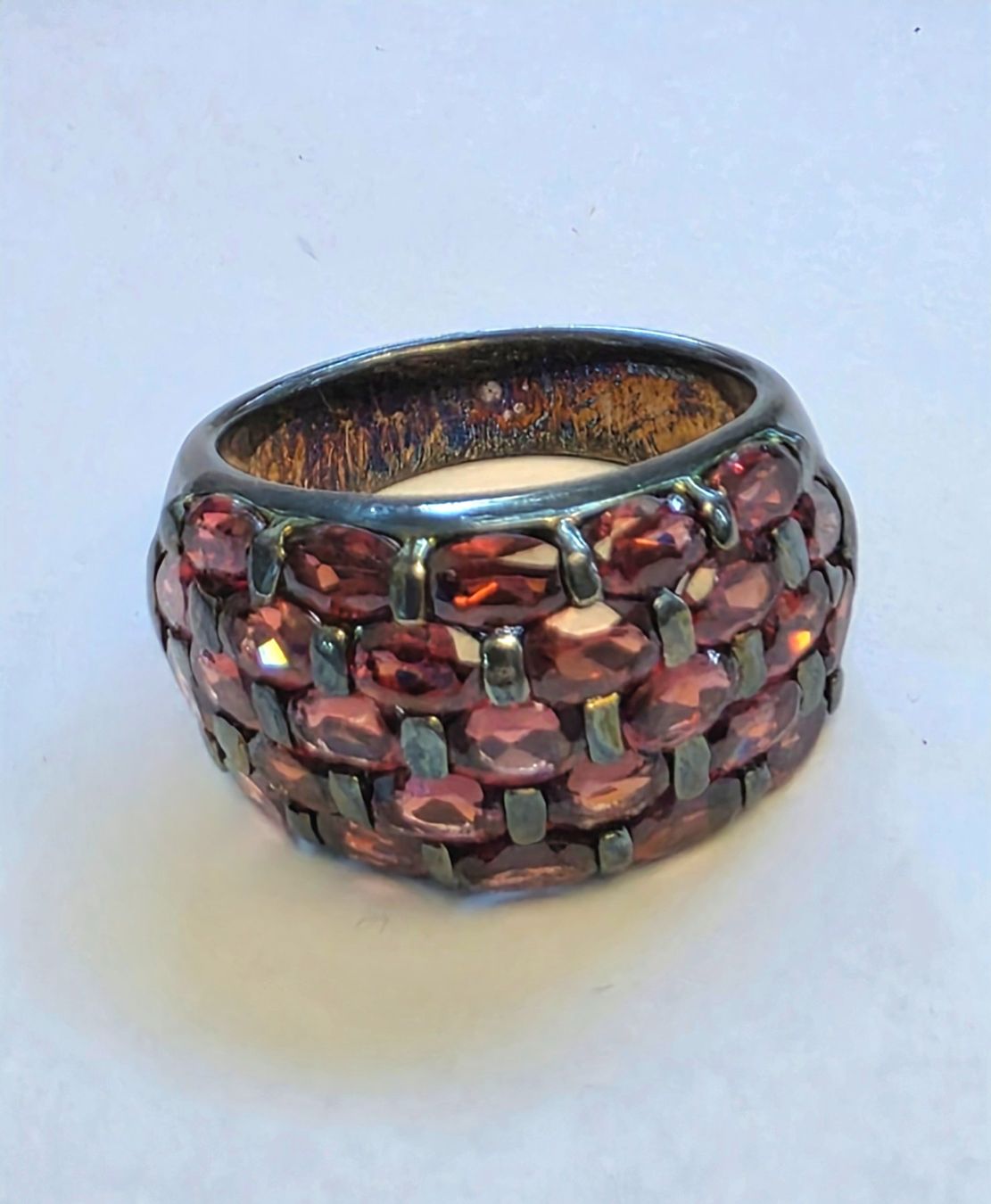 Anelli: Ring Granat oval Silber 925 Grösse 63 Neu – Nuovo (secondo la descrizione) da Zürich venduto da Bieter04 2