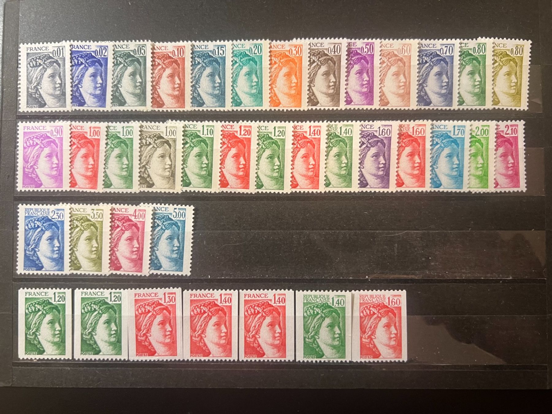 Tutti i francobolli: 38 Sabines neuves** – Nuovo e nell'imballaggio originale da Lausanne venduto da ffhoud