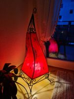 Rote marokkanische Henna Lampe, Top!