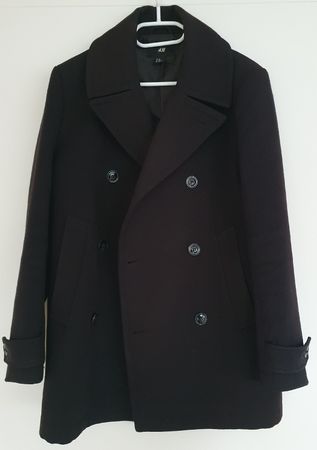 Kurzmantel, Pea Coat, schwarz, Grösse 46