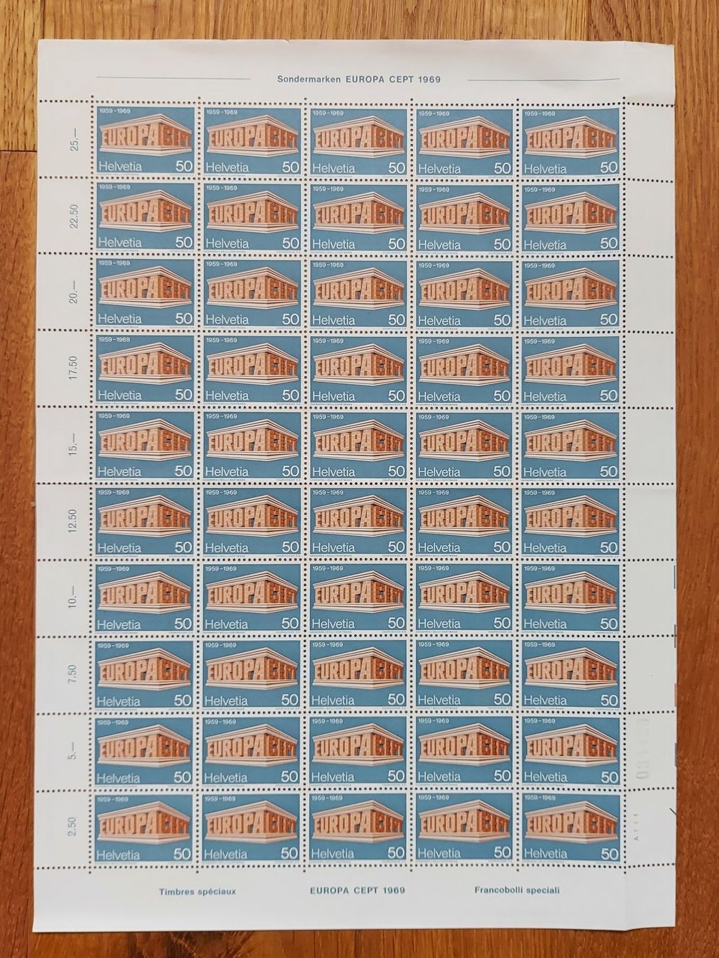 Tutti i francobolli: Postfrisch, gültige Schweizer Frankatur, Briefmarkenbogen – Nuovo e nell'imballaggio originale da Heiden venduto da ber_b77f