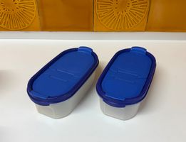 Tuppervision 1 mit blauen Deckel + Doppelöffnung