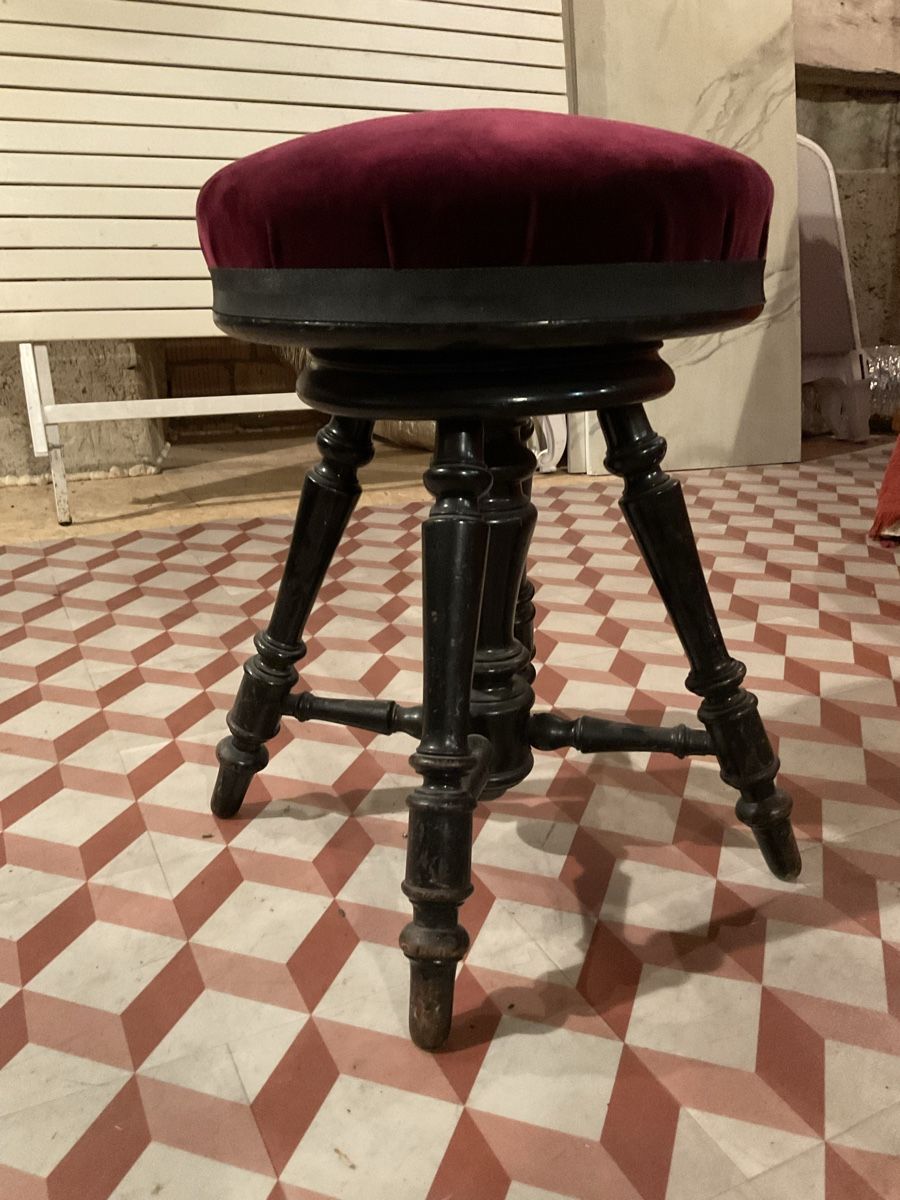 Hocker: Tabouret velours tournant  – Gebraucht aus Correvon von HelloBello71