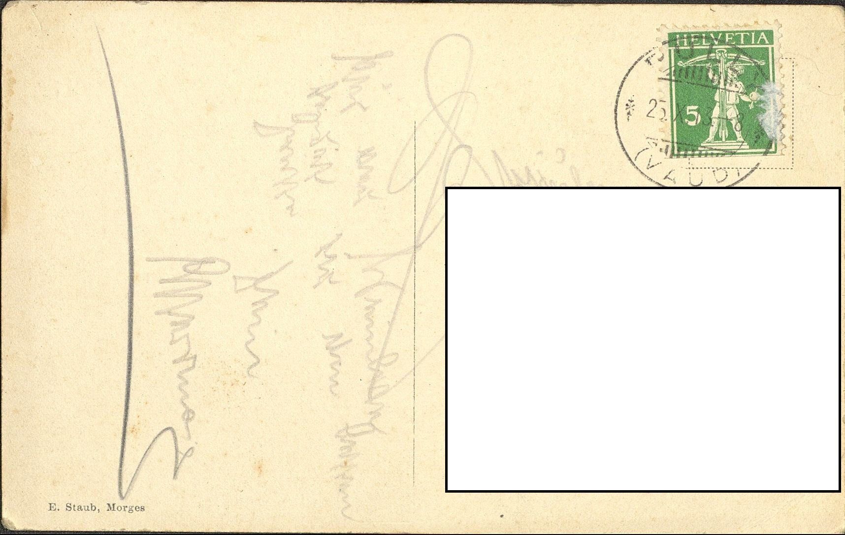 Ansichtskarten: Pully – Gebraucht aus Gwatt (Thun) von seeblick98 1