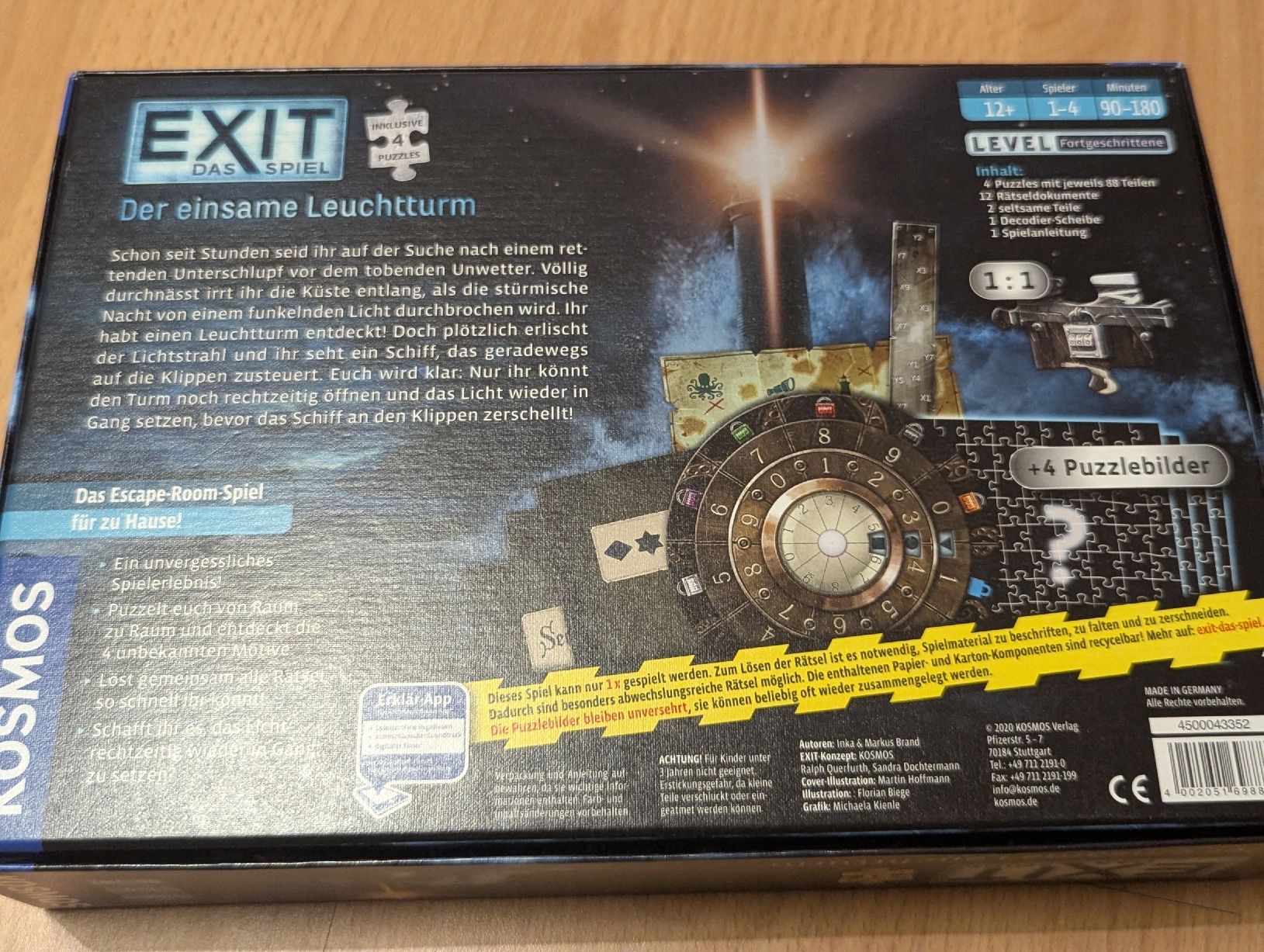 Puzzle: EXIT Das Spiel Der einsame Leuchtturm 4 Puzzles new – Nuovo (secondo la descrizione) da Wangen an der Aare venduto da rya_5rg9 1
