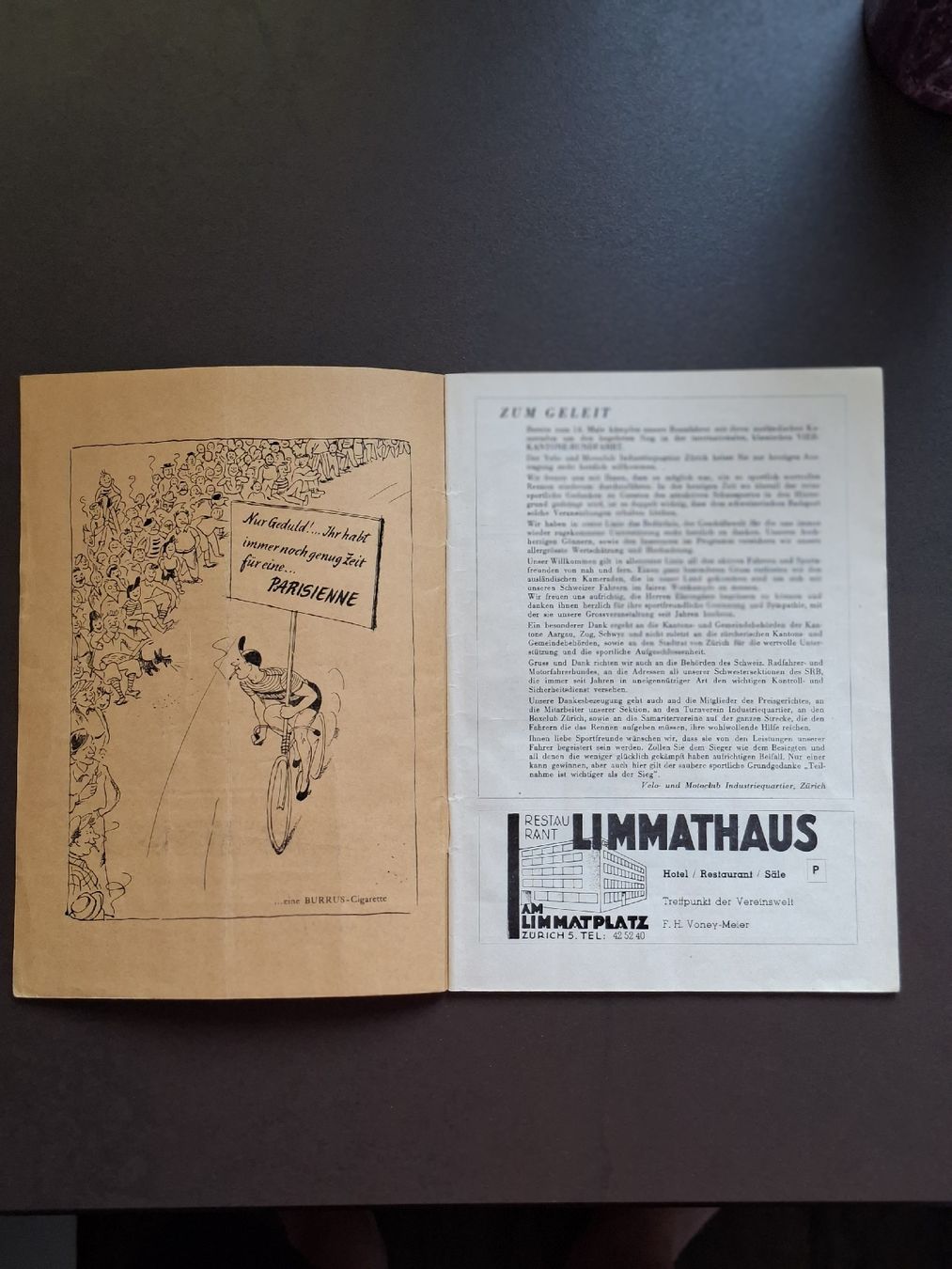 Riviste & Magazine: Vier Kantone Rundfahrt Programm 1955 guter Zustand – Usato da Siebnen venduto da Leissav 5