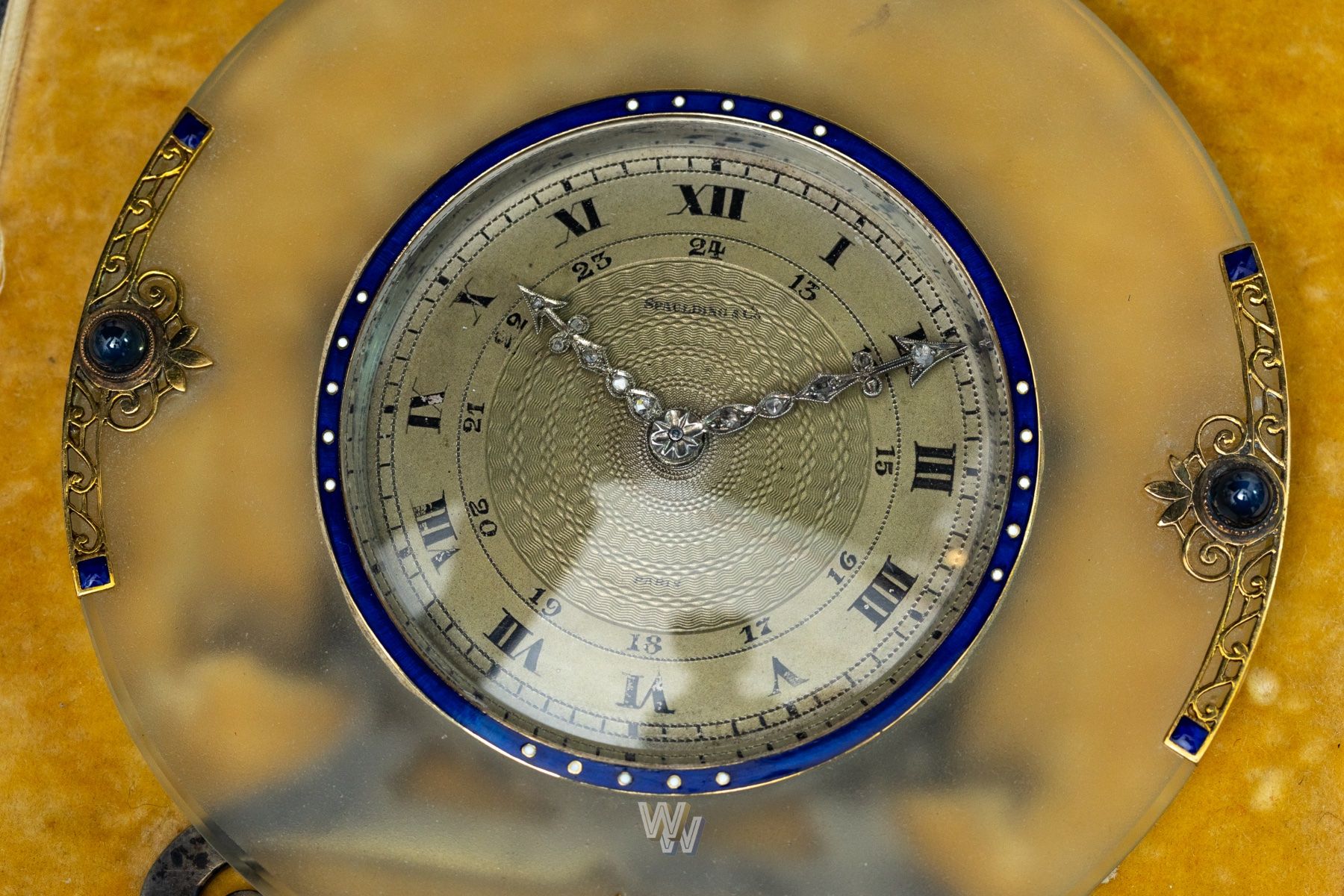 Pendules & Horloges murales: Spaulding & Co Silver, Gold & Enamel Travel Clock, c.1910-15 – D'occasion à Bern par watch.and.write.bern 4