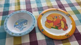 Babygeschirr Set - mit Seehund und Winnie Pooh