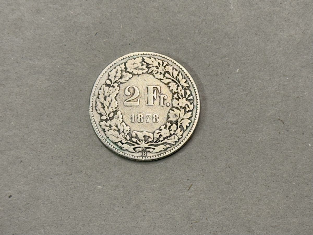 Tutti le monete: Schweiz 2 Franken 1878 Silber  – Usato da Zürich venduto da daki81