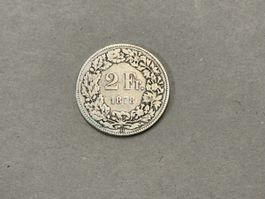 Schweiz 2 Franken 1878 Silber 